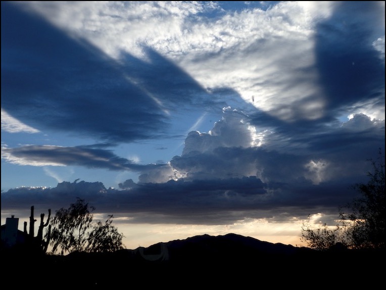 Sunset Clouds over mountain